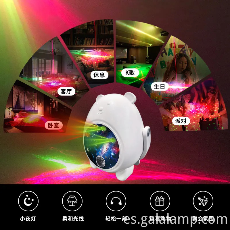 Lámpara de proyección de venta caliente láser láser cielo proyector de dormitorio de dormitorio estrella estrella luz de la luz del proyector luz